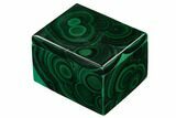Polished Malachite Jewelry Box - Congo #169867-1